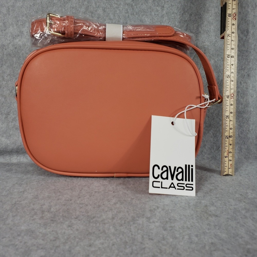 Cavalli Class Lucilla Camera Bag Coral Haze Pink Crossbody NWT Luxury Designer - Picture 2 of 6